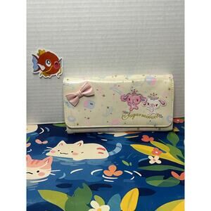 Rare Vintage Sanrio Sugarminuet Sugar Bunnies Bunny Long Wallet Pink Bow